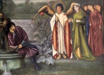 Le rêve de belles femmes de Chaucer, 1865